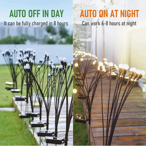 Garden Enchantment Awaits: Solar Firefly Lights in Action