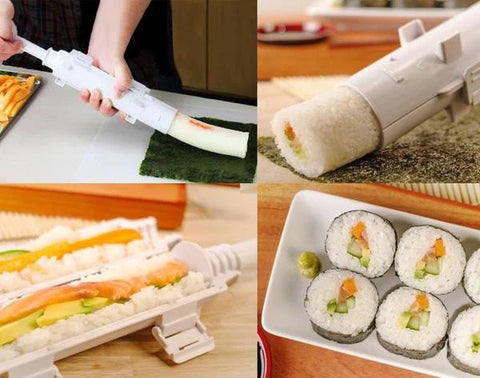 SushiQuik | Sushi Making Kit | BEST Sushi Kit for Beginners and Kids | FULL  Kit Includes Rice Spreading Training Frame | Sushi Rolling Kit | Sushi Mat