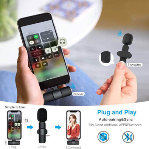 iphone wireless lavalier mic