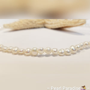 White Freshwater Nugget Pearl Necklace
