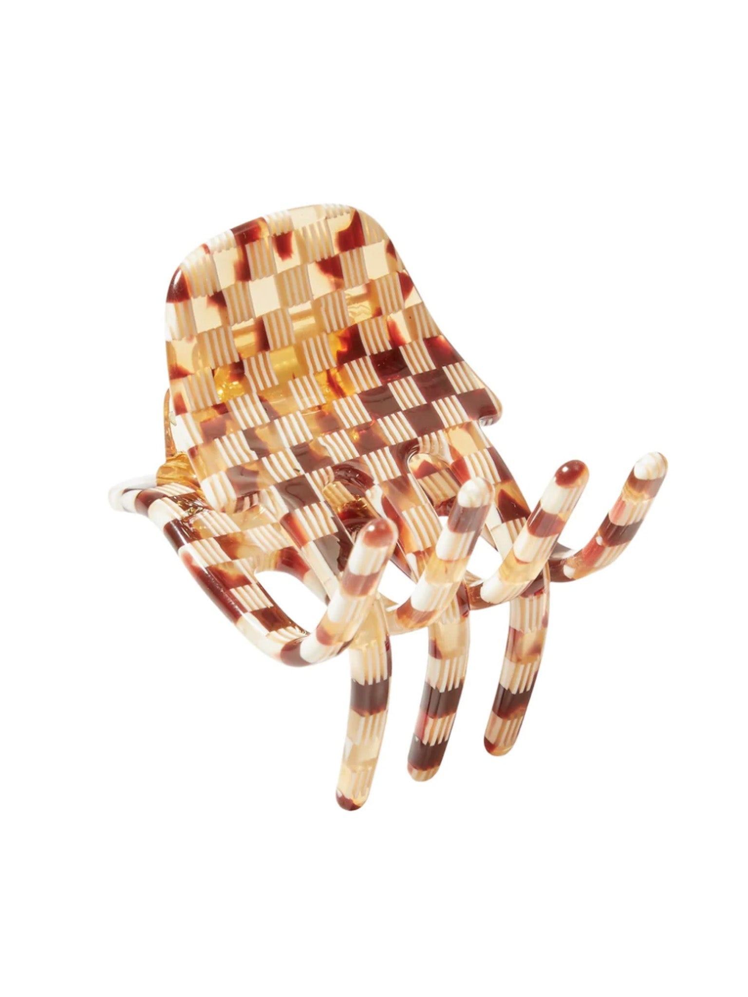 Mini Claw in Tortoise Checker