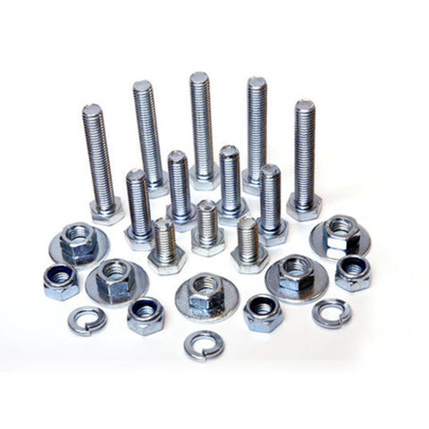 Nuts and bolts in different sizes