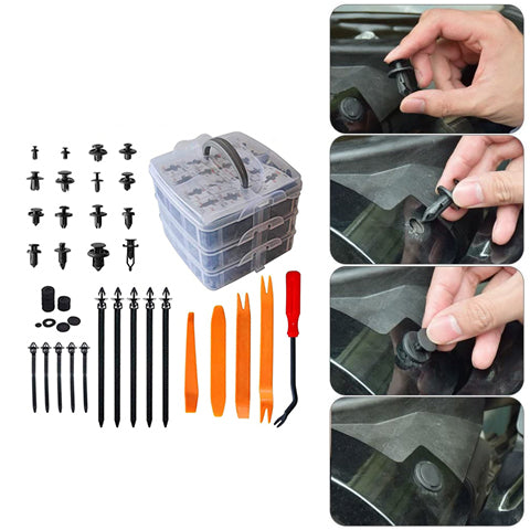 Car Fastener & Trim Kit with FREE 30PCS Spongy Cushion