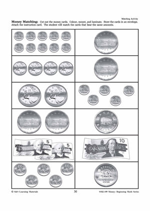 canadian money math worksheets grades 1 3