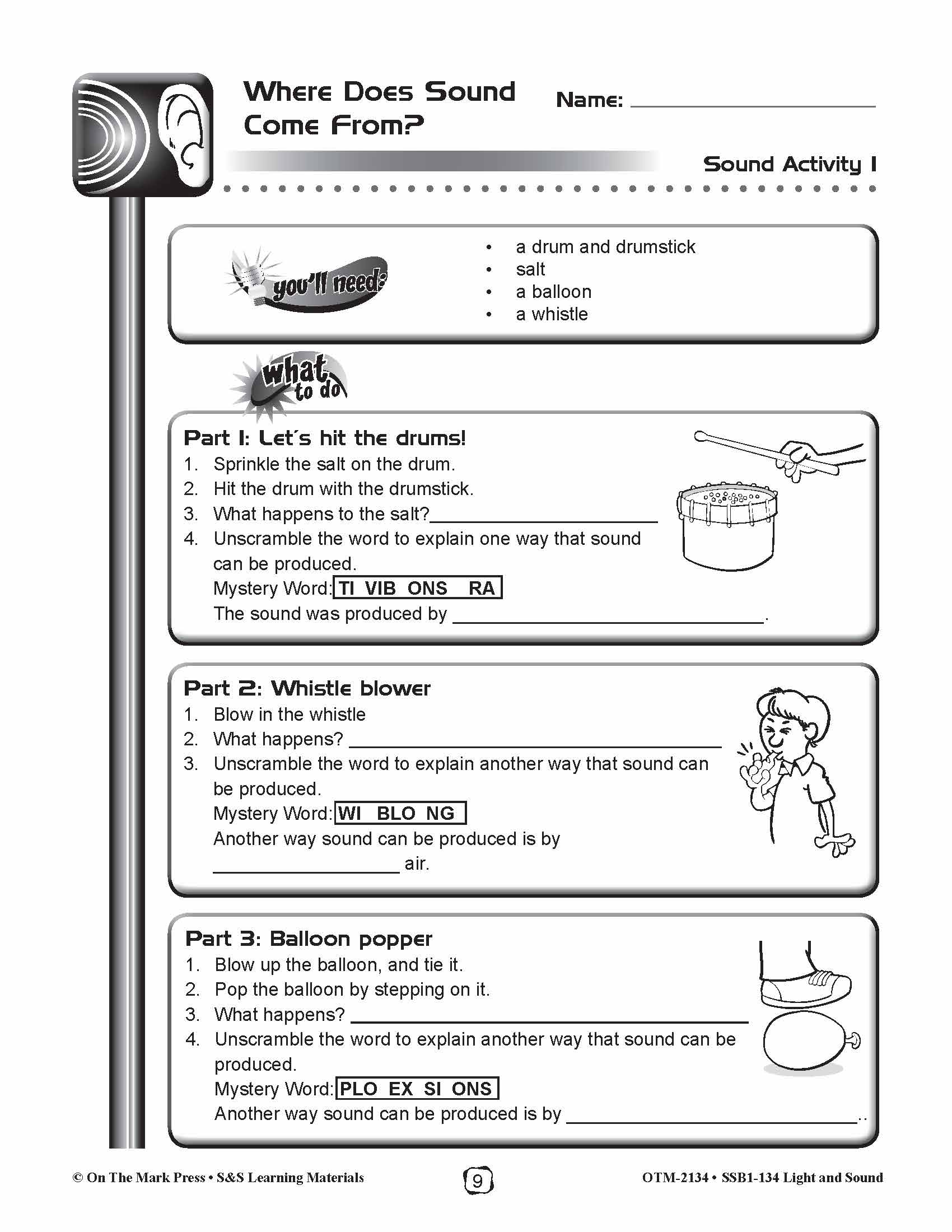 Sounds All Around Us Lesson Plan Grades 4-6, Different Sounds Around Us