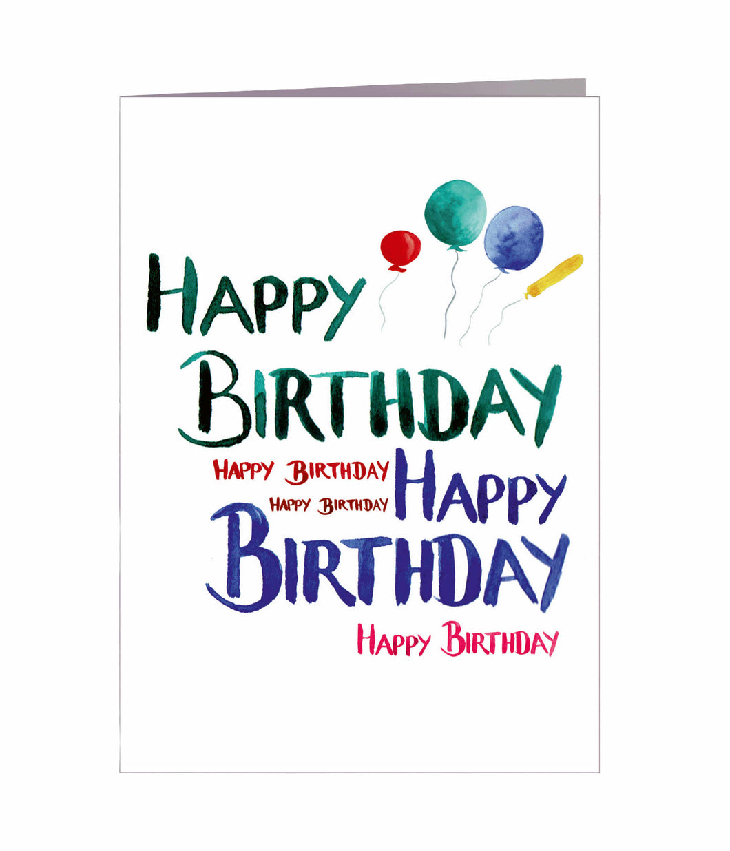 Geburtstagskarte | Happy Birthday | Schriften