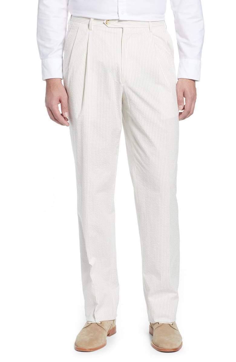 Men's Seersucker Pants - Shop Now | Berle Fine Trousers