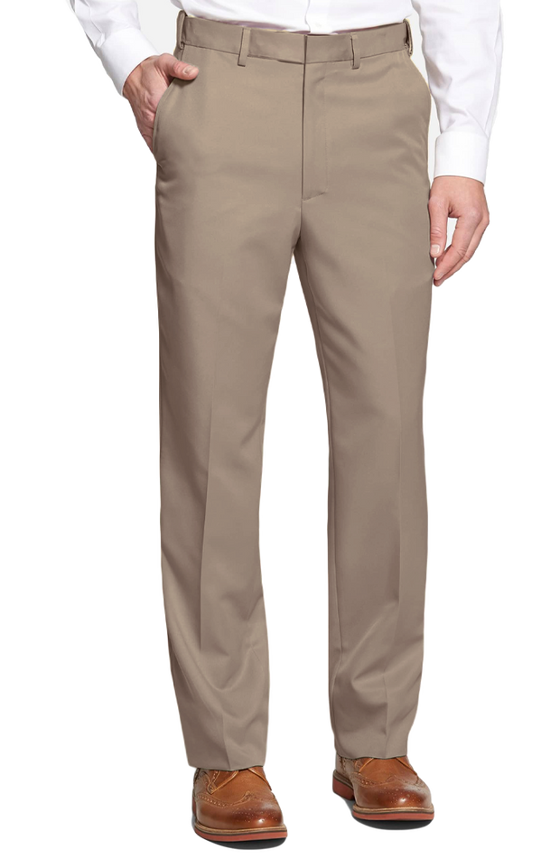 Prime Poplin Pants for Men | Self Sizer Flat Front – Berle