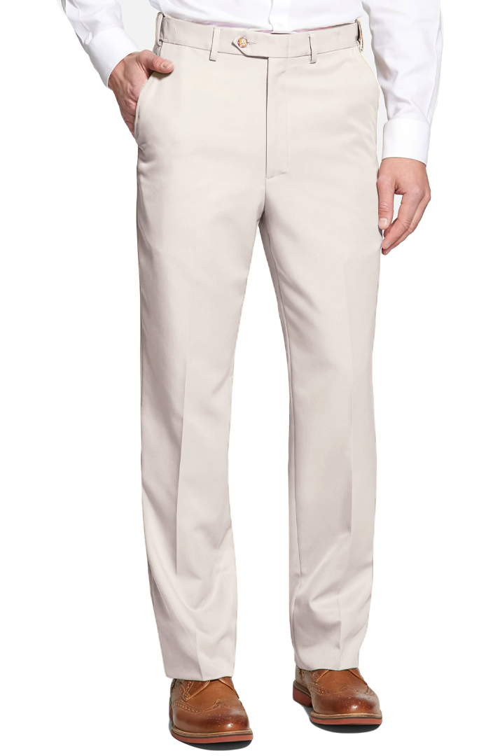 Men's Poplin Pants - Poplin Dress Pants | Berle Fine Trousers