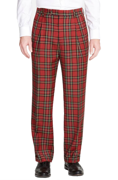 Mens Royal Stewart Wool Plaid Pant | Wool Trousers – Berle