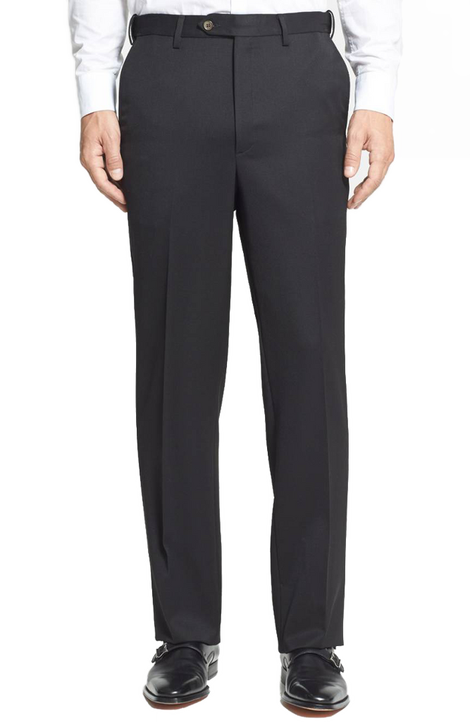 Off-White Pleated Duca Pants in Pure Cotton