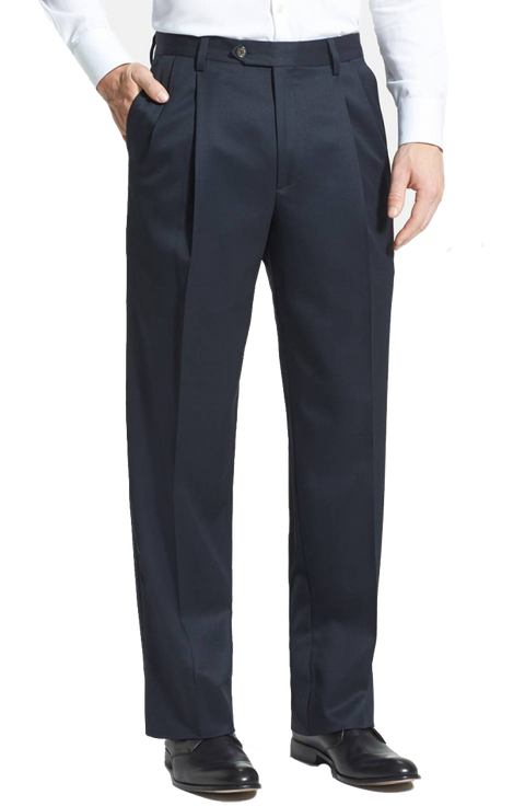 Mens Pleated Pants | Gabardine Trousers – Berle