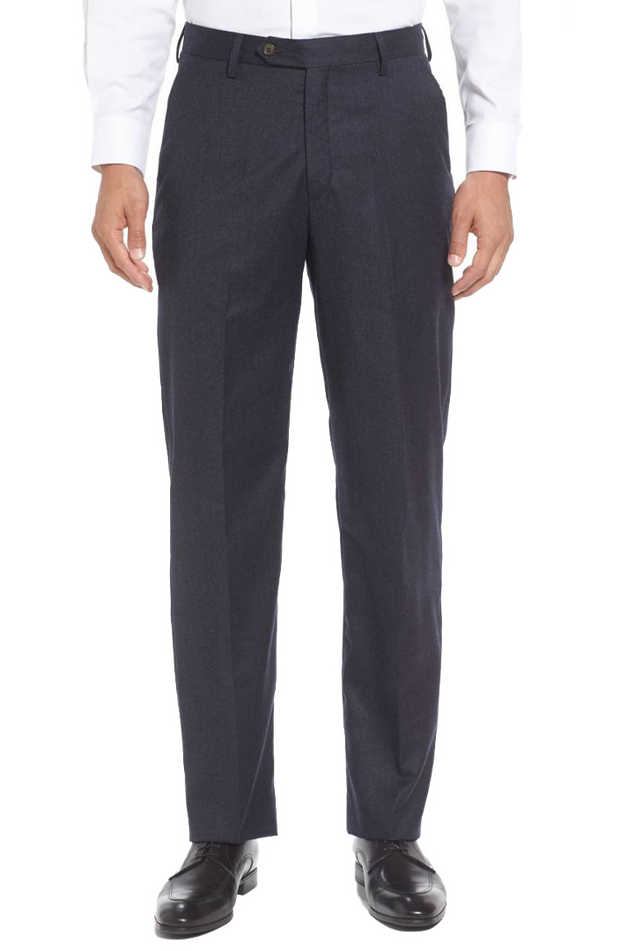 Tailored Fit Taupe Flannel Trousers