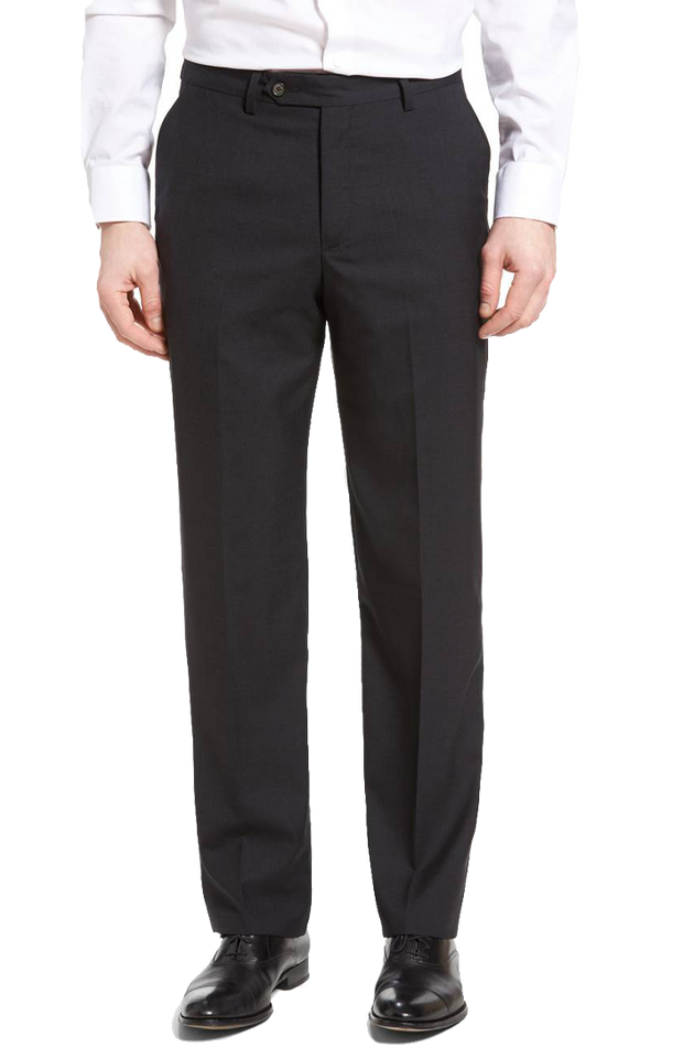 Buy Crocodile Casual Slim Fit Solid Black Trousers for Men