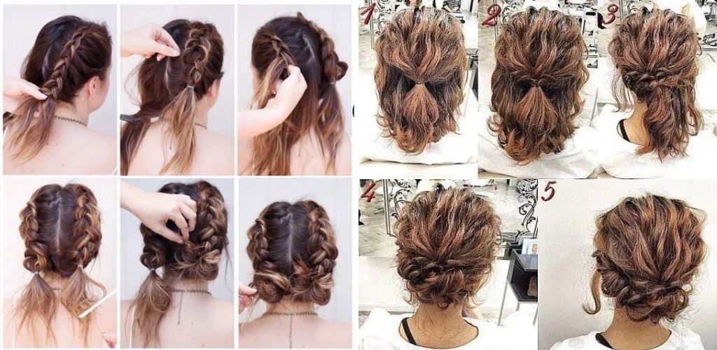 chignon bohème cheveux courts