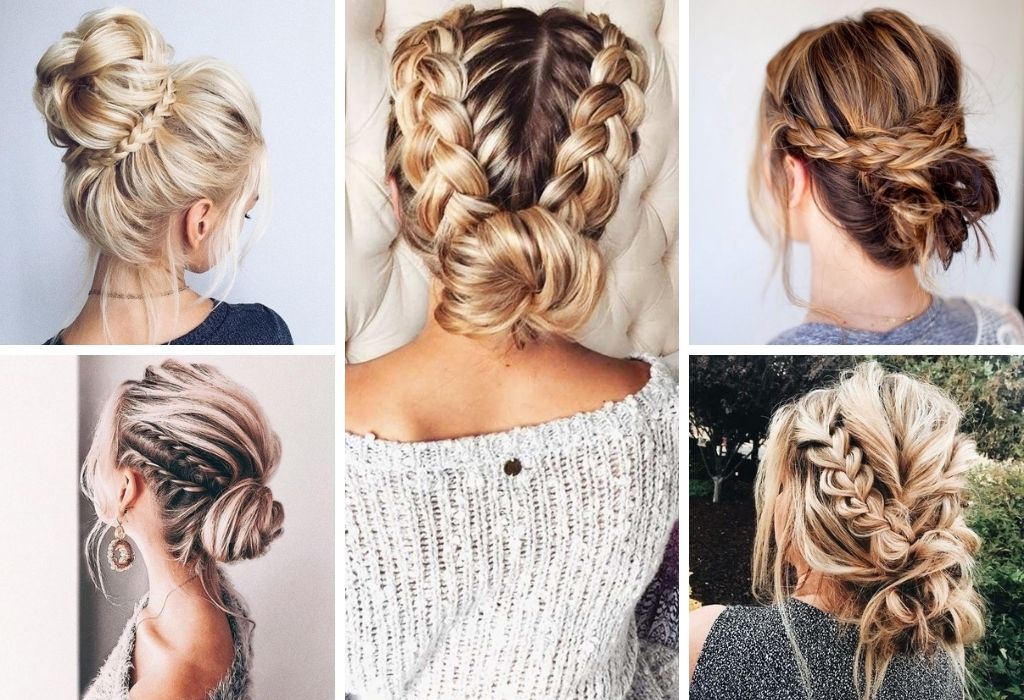 chignon bohème tresse