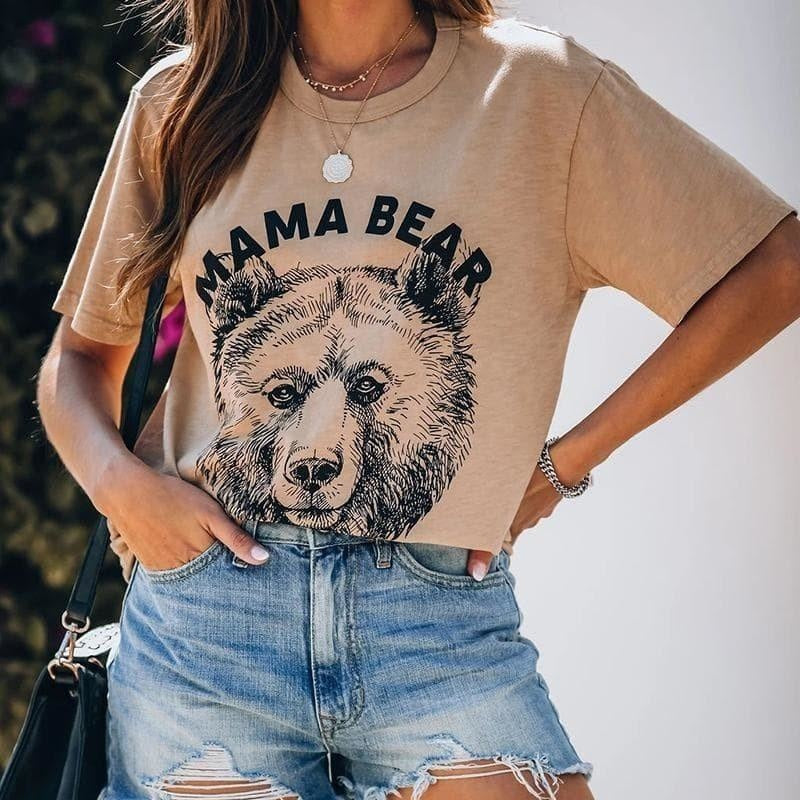 T-shirt Bohème Mama Bear - S