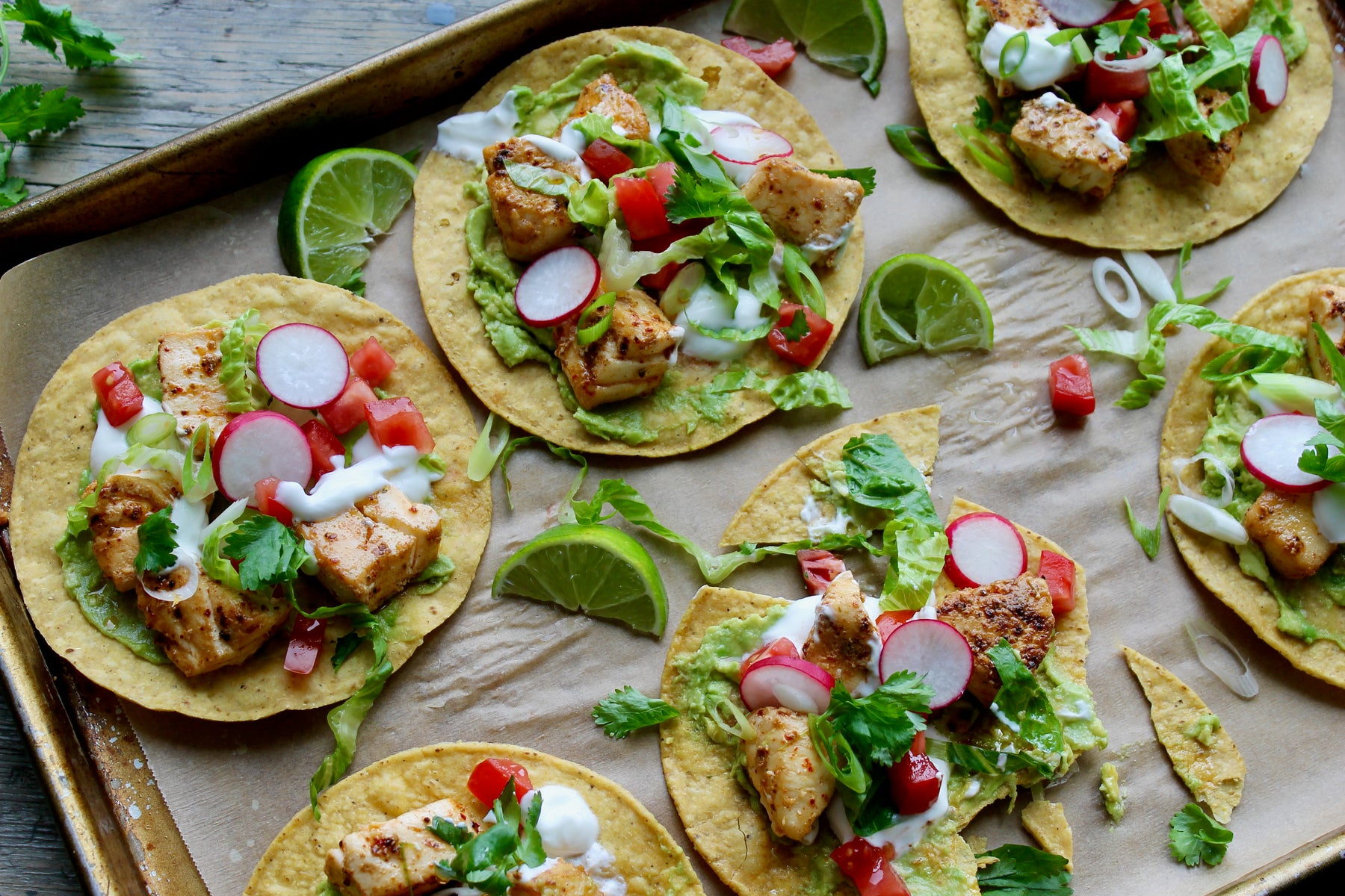 Taco-Spiced Cod Tostadas