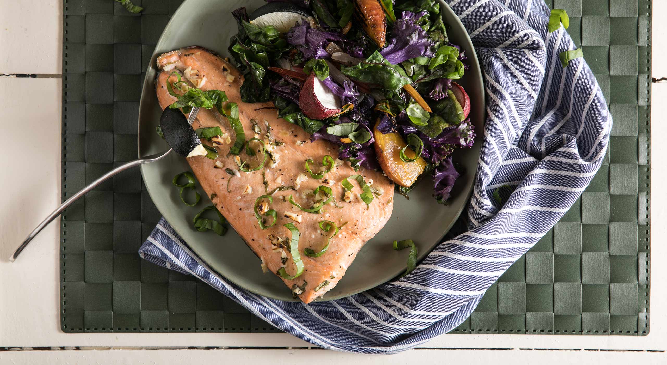 Lemon Basil Keta Salmon