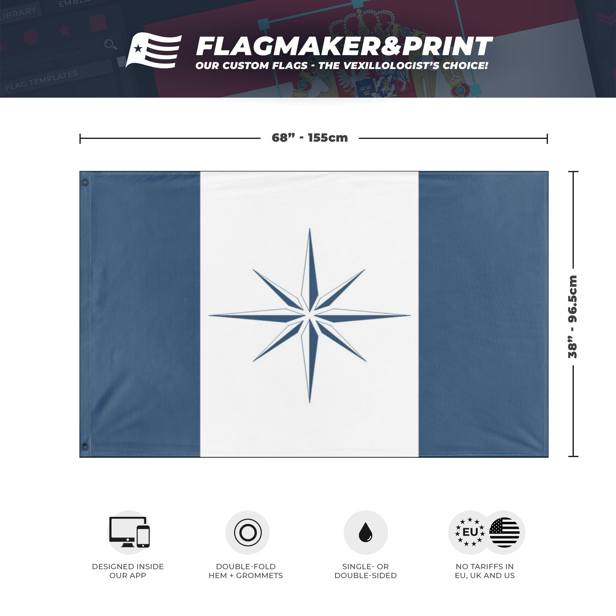 Republic of Emmeria flag (Razgriz) – Flagmaker & Print