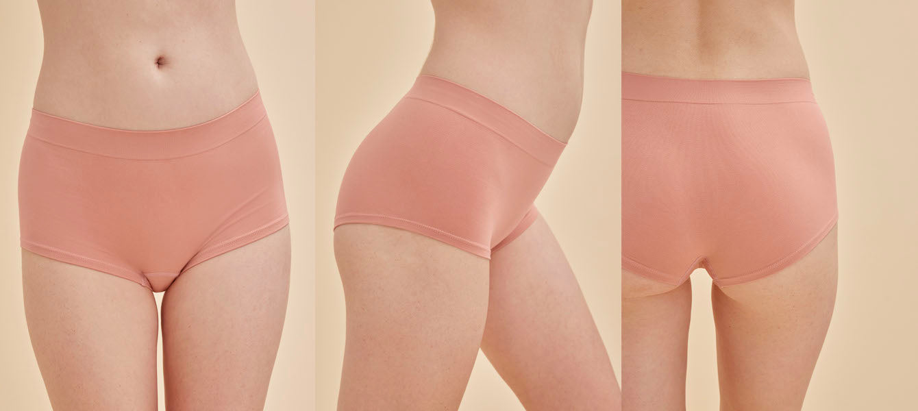 Women's boyshort underwear.