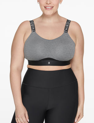 Light Gray Sports Bra – Kin & Co. Boutique