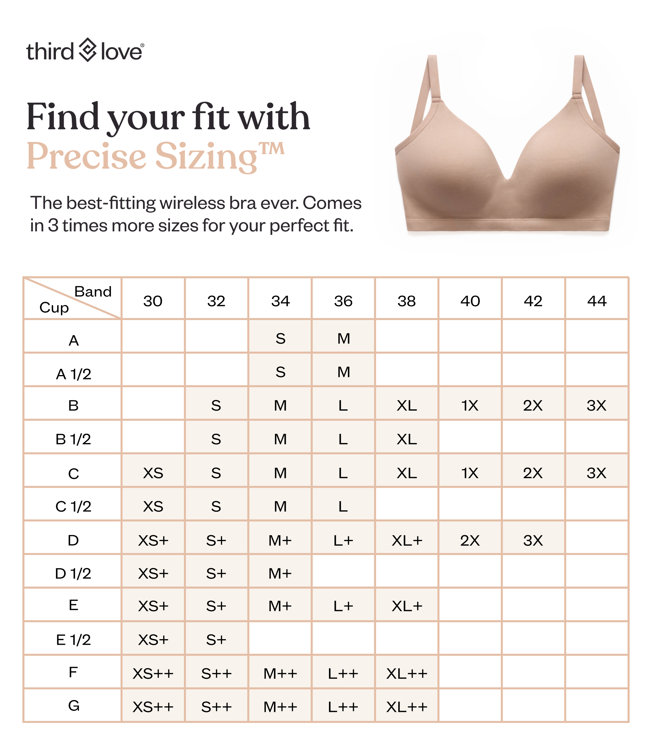 BACK IN STOCK: Form 360 Fit™ Wireless Bra in Taupe! - Third Love