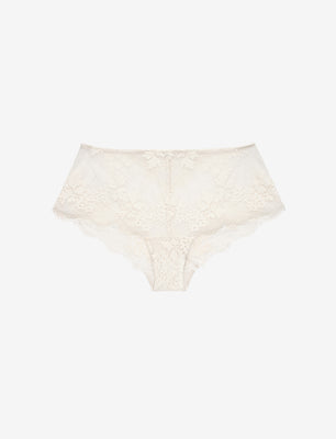 White Scallop Lace High Waist Briefs | New Look