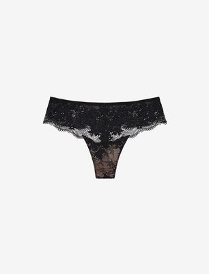Women's Lace Waist Thong 3-pack made with Organic Cotton