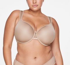 24/7® Classic Uplift Plunge Bra Taupe - Comfortable Plunge Bra for All  Breast Sizes