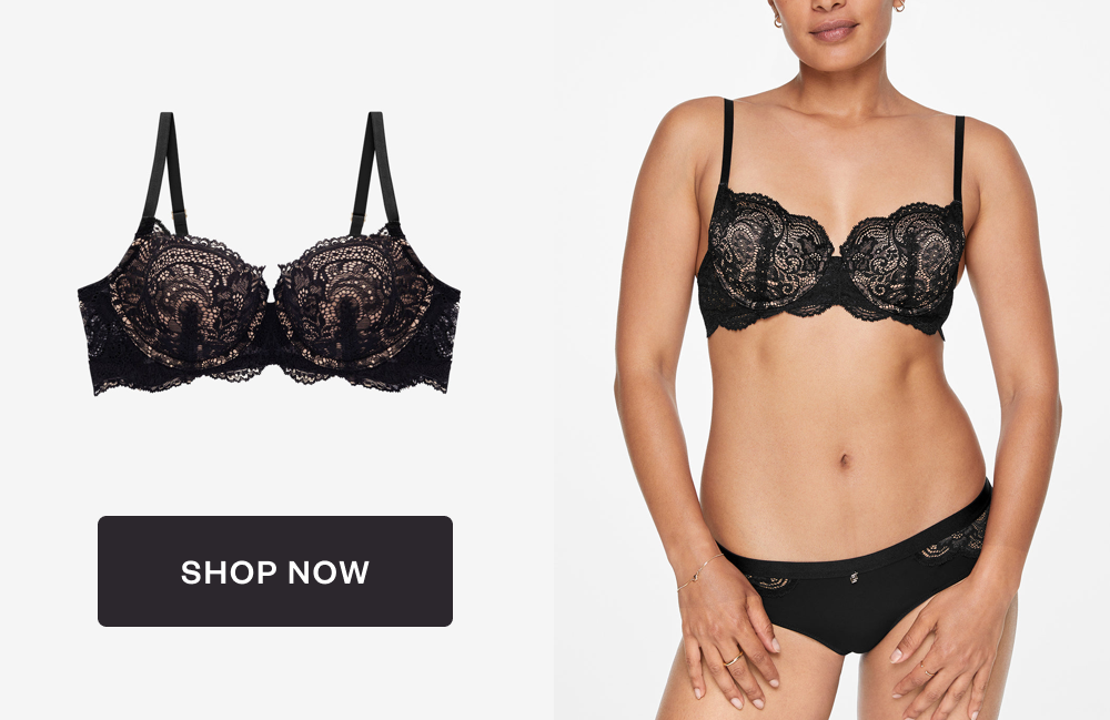 ThirdLove lace balconette bra.