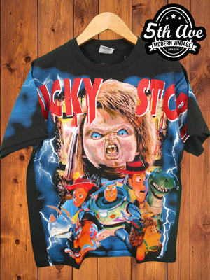 Regenachtig advies bak Chucky Story - AOP all over print New Vintage Movie T shirt - Vintage Band  Shirts