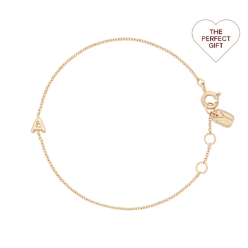 Bubble Initial Bracelet
