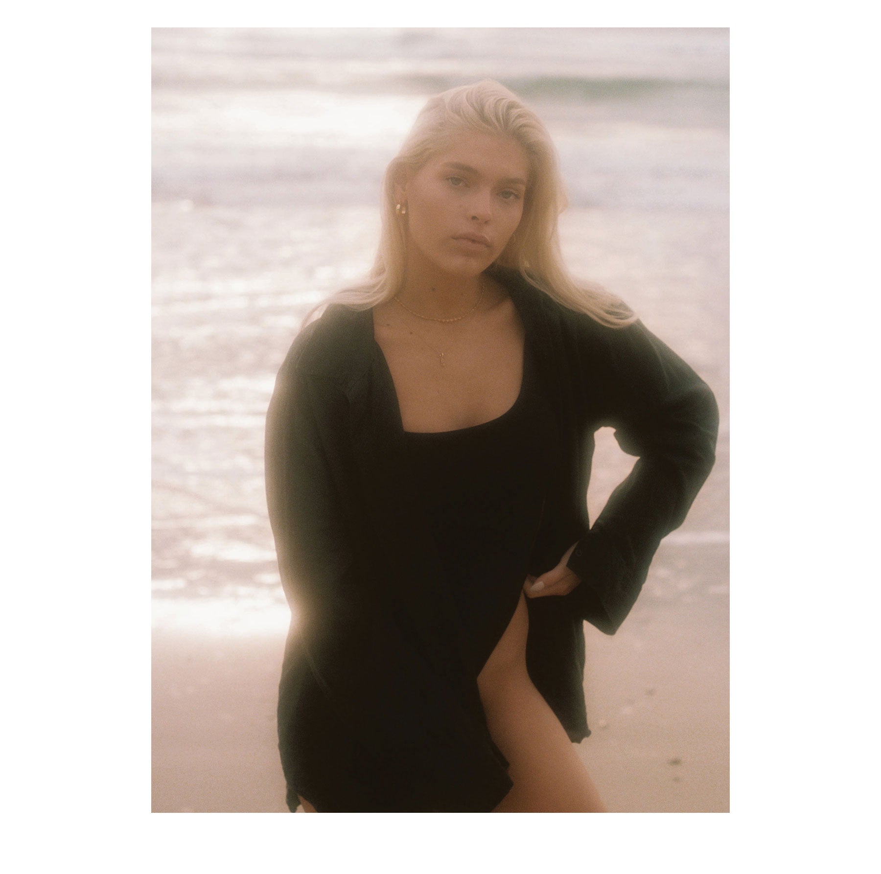 Campaign Image Of Model On Beach