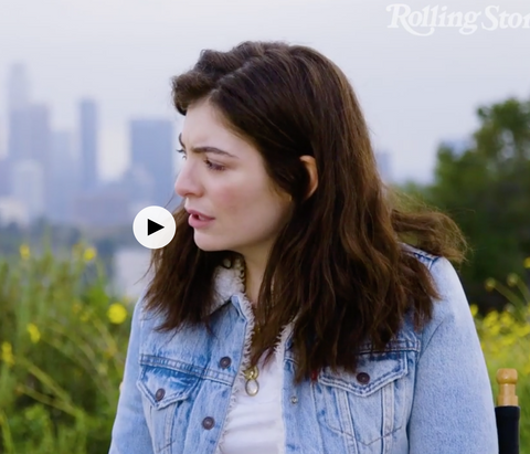 LORDE wearing YCL Jewels for Rolling Stone Interview. 