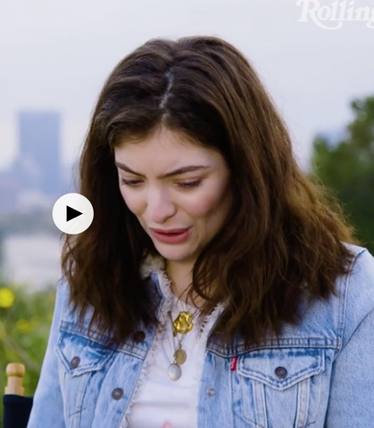 LORDE wearing YCL Jewels for Rolling Stone Interview. 