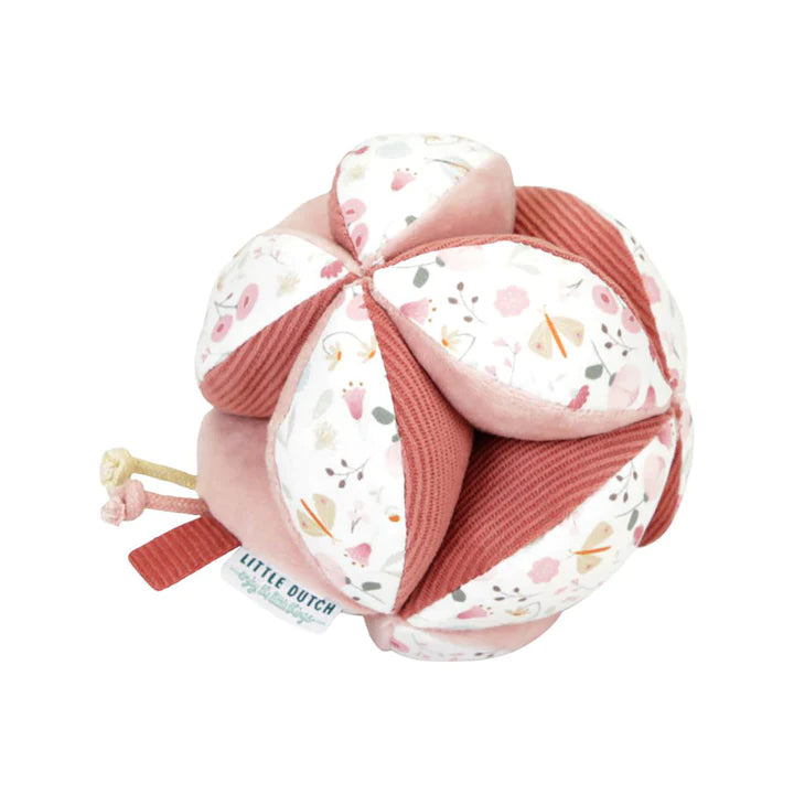 Image of Little Dutch Soft Gripping Sensory Ball- Flowers & Butterflies