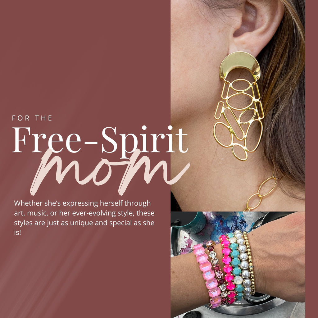 For the Free-Spirited Mom: Whether she’s expressing herself through art, music, or her ever-evolving style, these styles are just as unique and special as she is!