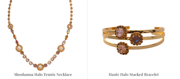 Shoshanna Halo Tennis Necklace & Haute Halo Stacked Bracelet