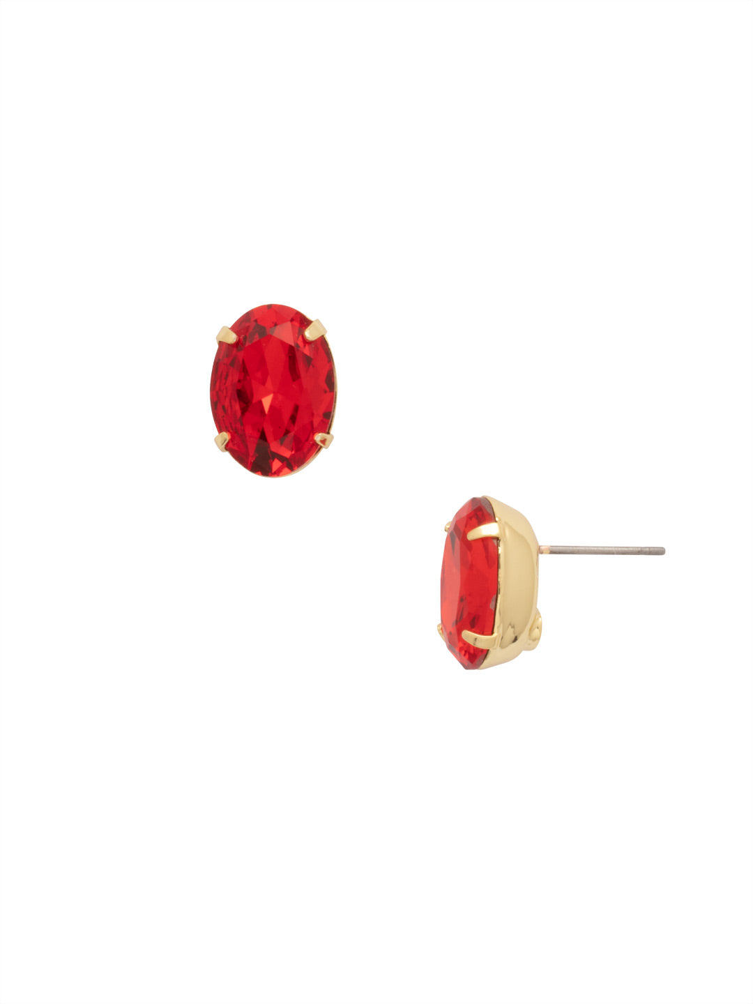 Image of Oval Cut Stud Earrings