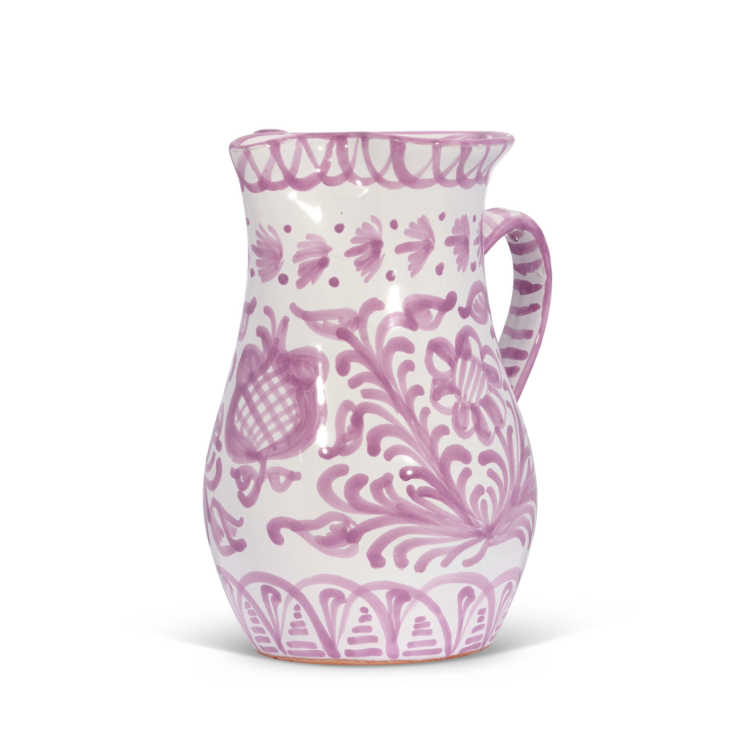 Medium pitcher with hand painted designs - Liza Pruitt product image