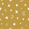 Stars Gold and White