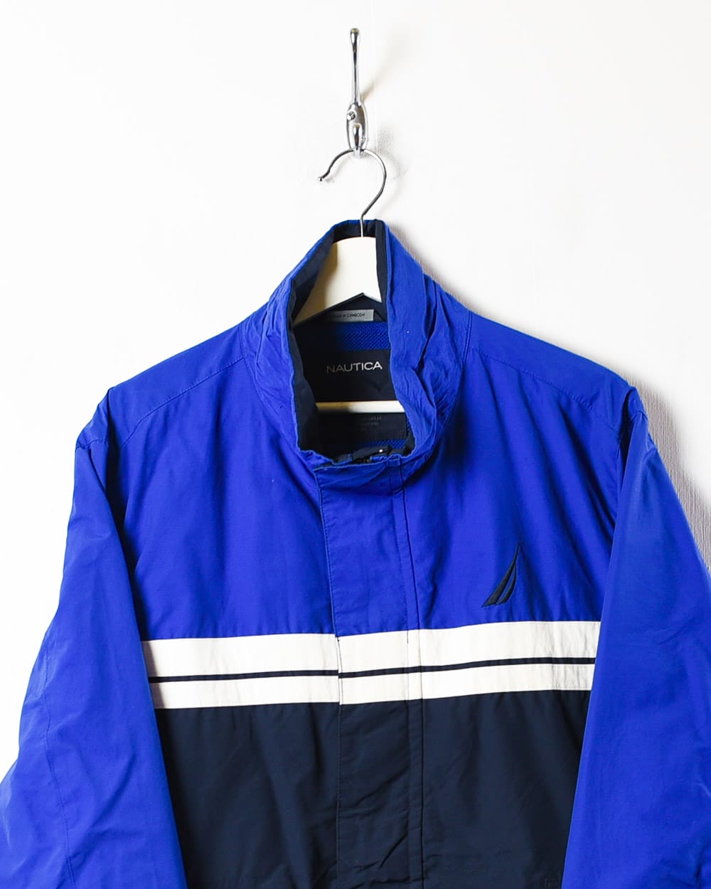 Vintage 00s Nautica windbreaker zip up jacket in a - Depop
