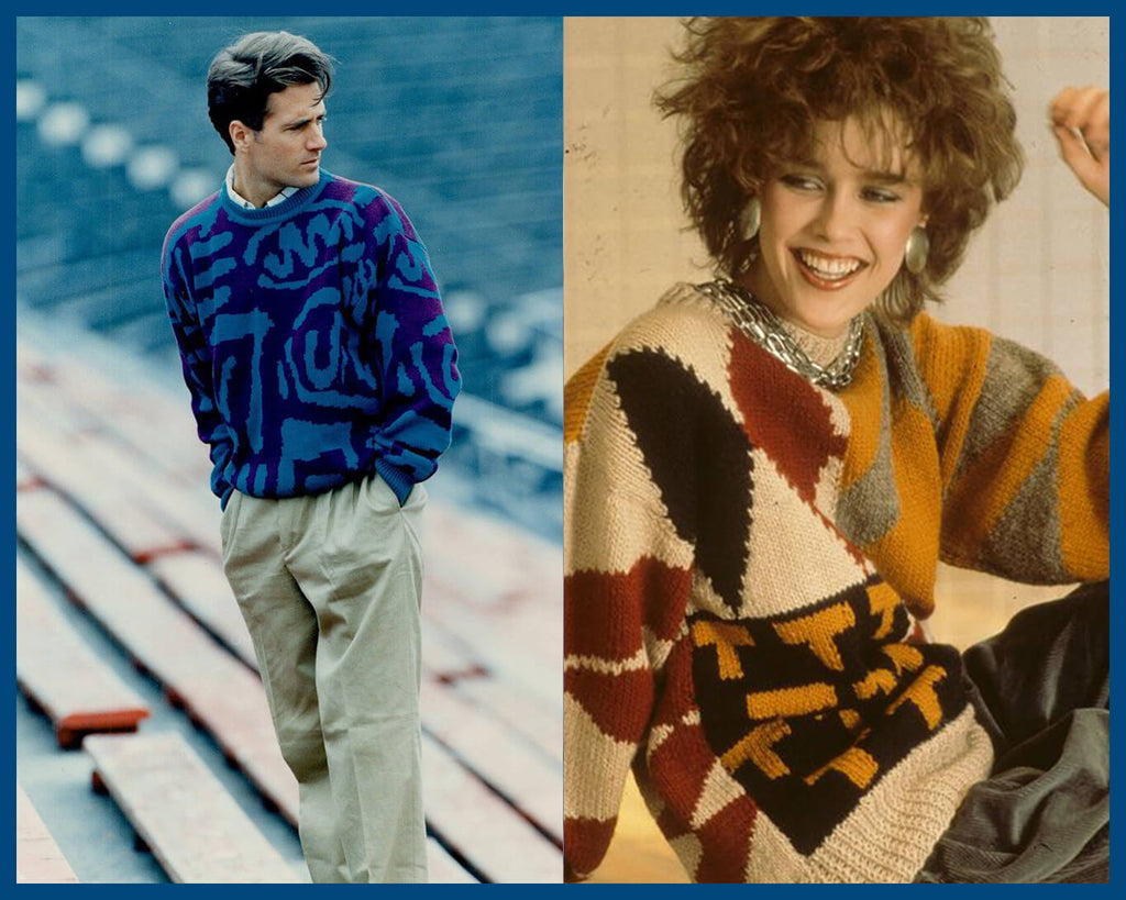 Ugly sweaters 80s style