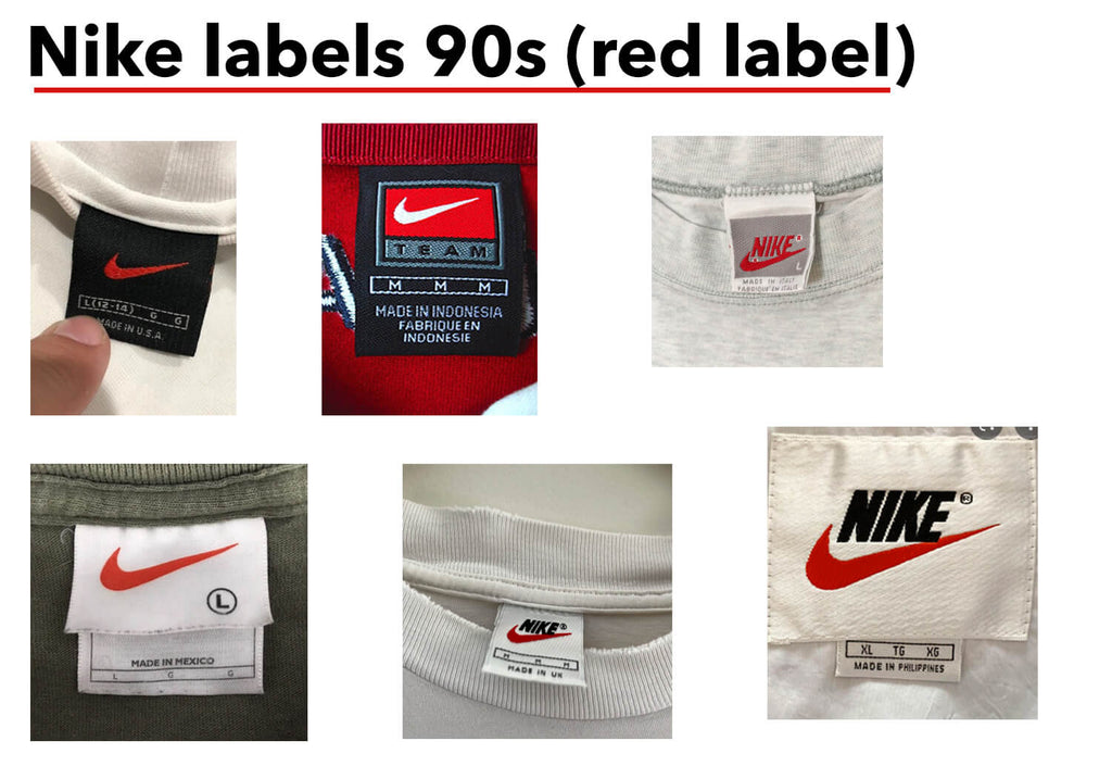 90s nike labels