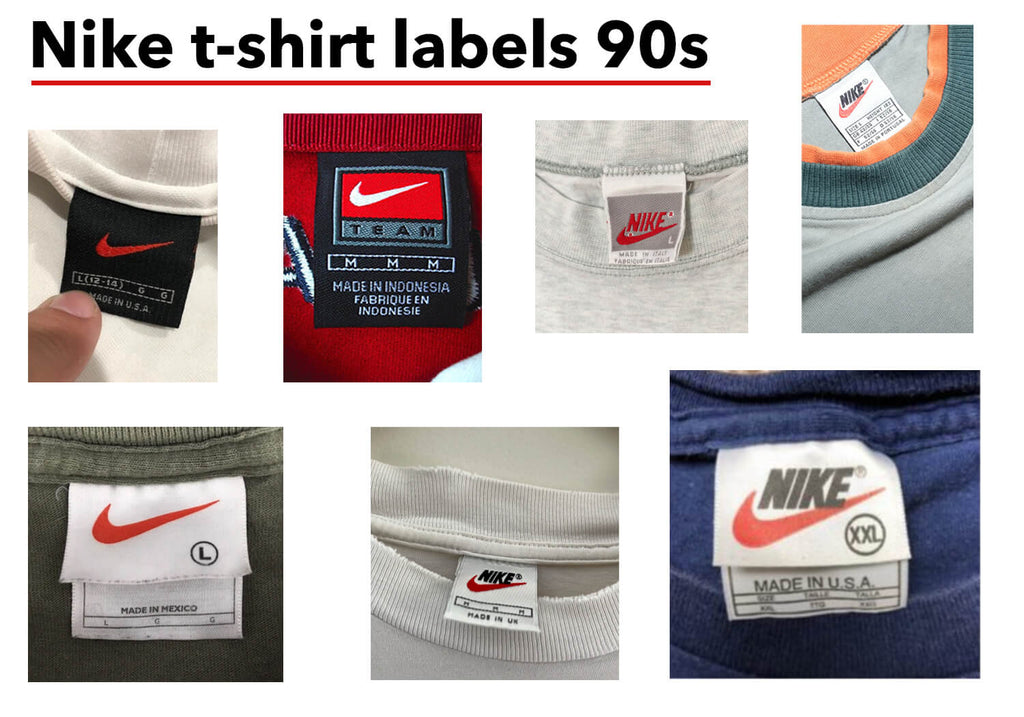 90s nike labels