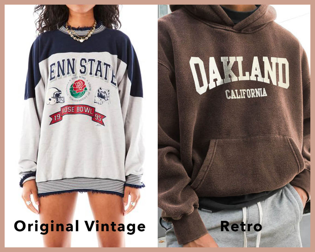 Vintage vs Retro clothing