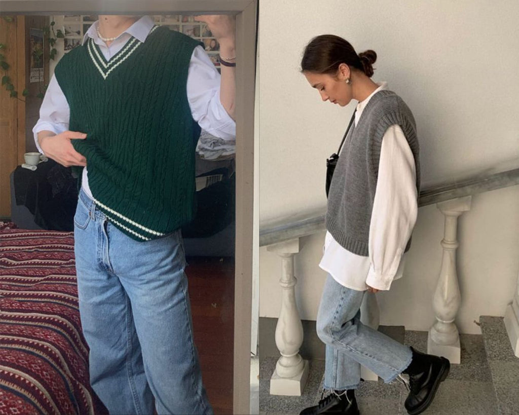 How to Style Sweater Vests – Vintage Aesthetic Edition – Domno Vintage