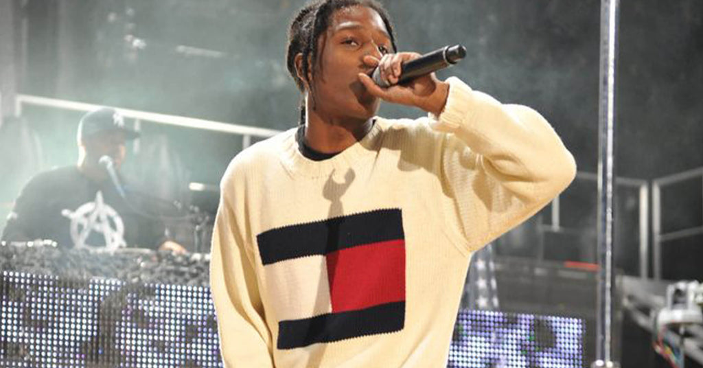 Vintage tommy Hilfiger sweatshirt worn by asap rocky