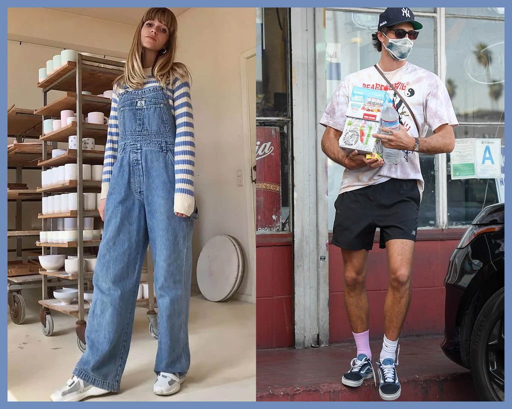Dungarees and vintage style
